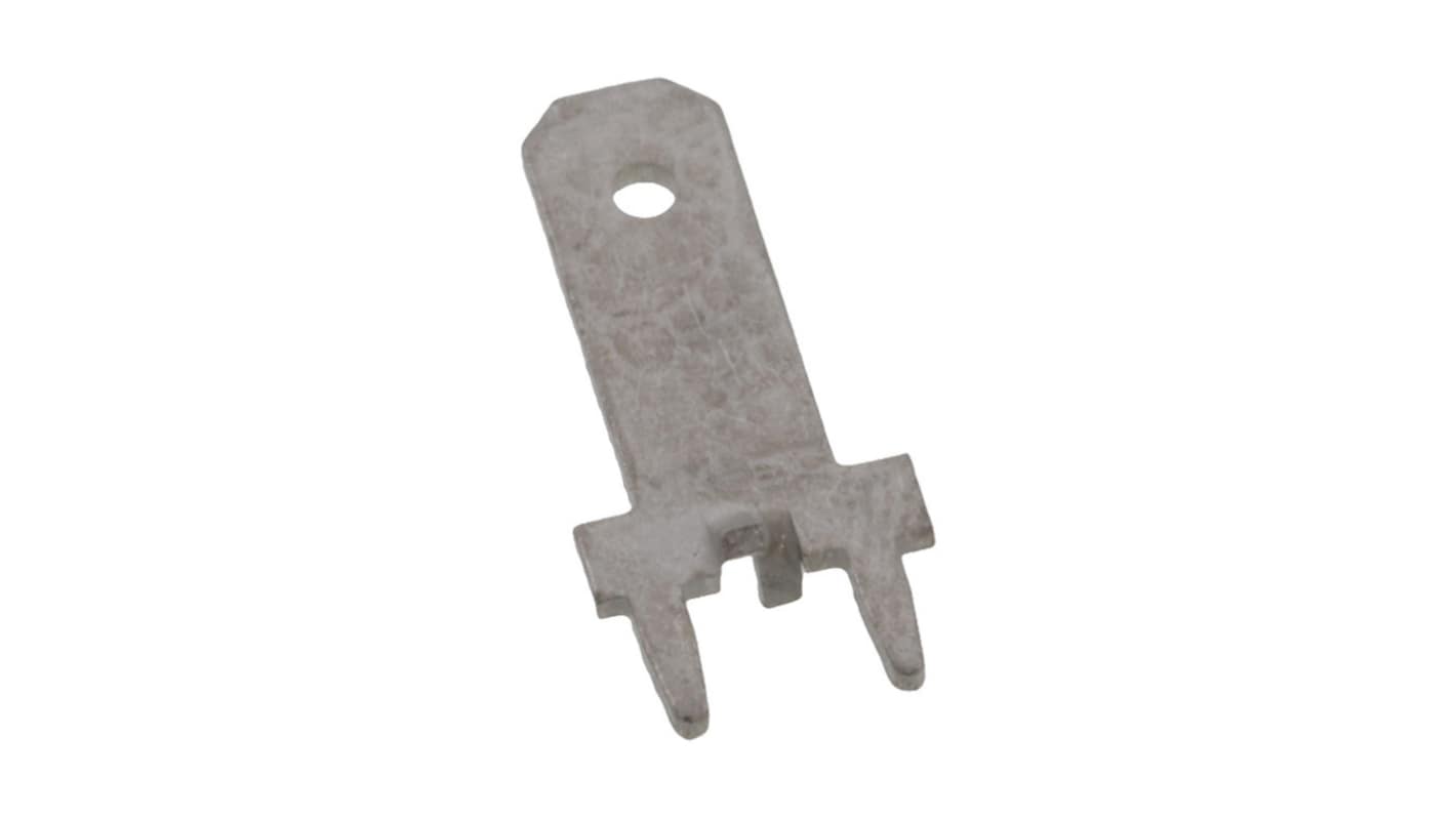 Molex 19705 Silver Uninsulated Male Spade Connector, Quick Disconnect, 4.75 x 0.81mm Tab Size