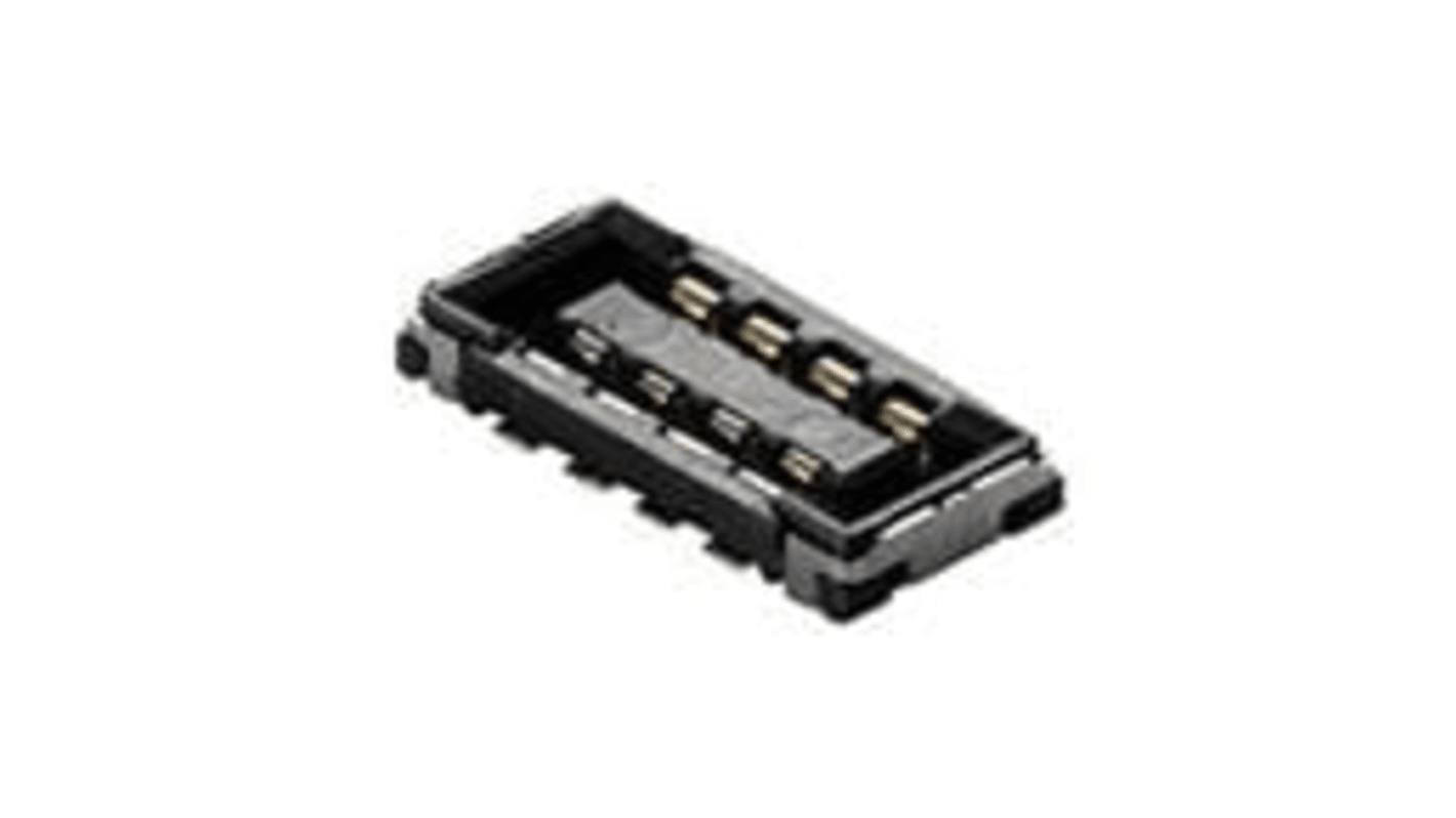 Molex 104249 Series Vertical PCB Mount PCB Header, 8 Contact(s), 0.8mm Pitch, 2 Row(s), Shrouded