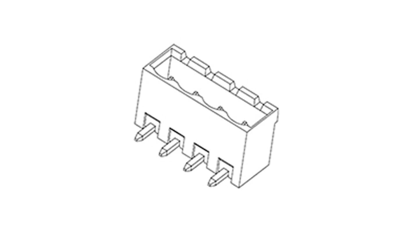 Molex 39532 Series Horizontal Through Hole PCB Header, 7 Contact(s), 5.08mm Pitch, 1 Row(s), Shrouded