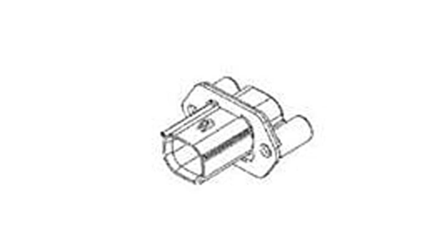 Molex, 19429 Connector Housing Plug Black Panel Mount 4 Way, Crimp Termination 19429-0043