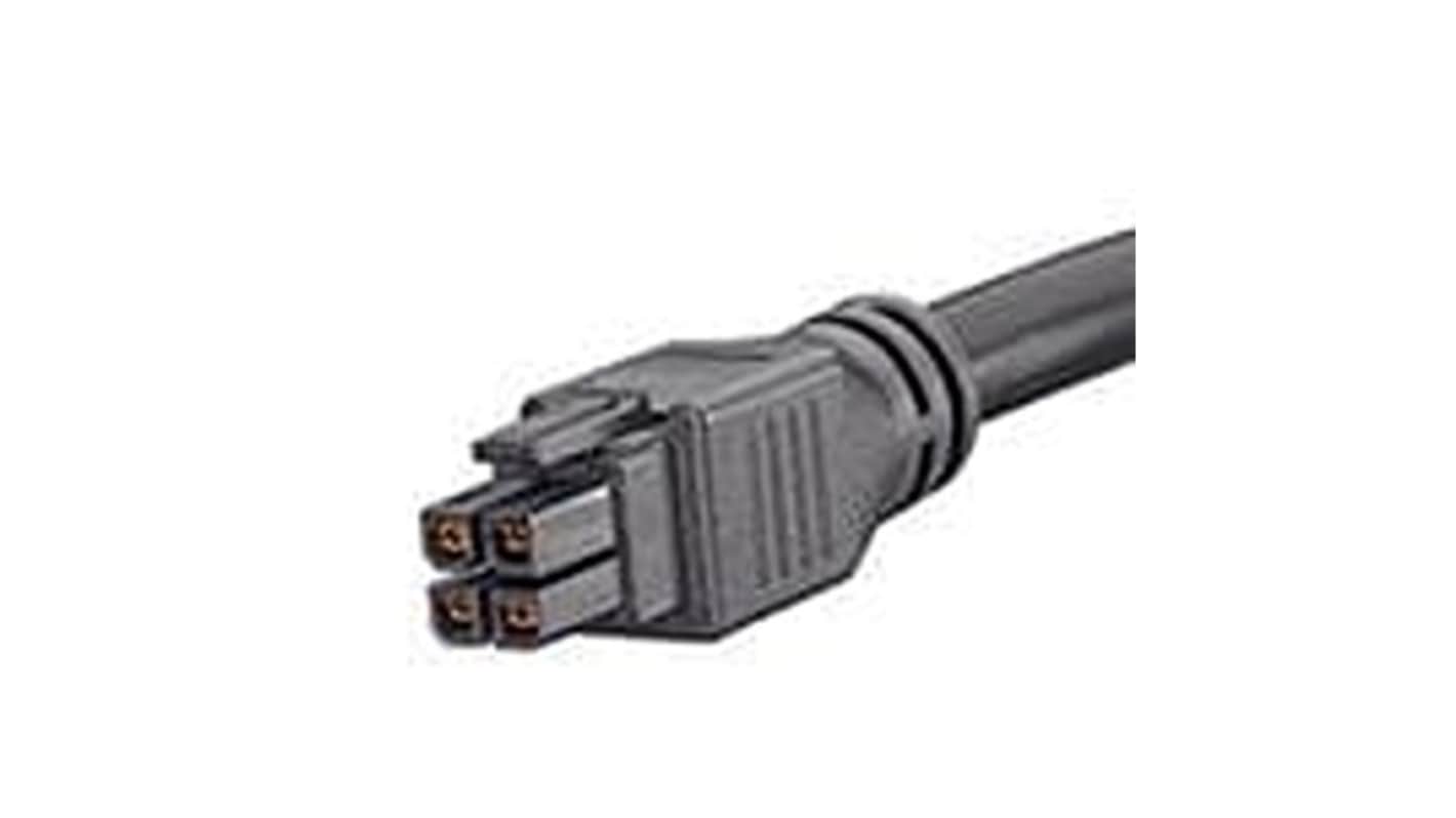 Molex 4 Way Female Mega-Fit to 4 Way Female Mega-Fit Wire to Board Cable Assembly, 2m
