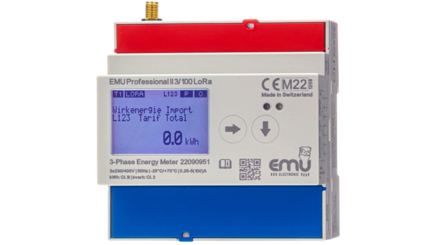 EMU Electronic AG 3 Phase LCD Display Digital Power Meter, Type Power