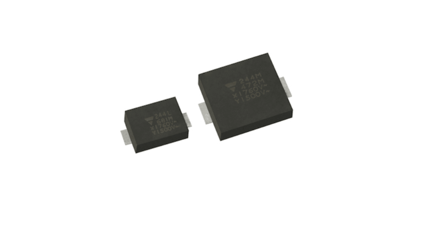 Vishay Single Layer Ceramic Capacitor (SLCC) 4.7nF 760V dc ± 20% Y5U Dielectric, SMDY1, Surface Mount +125°C Max Op.
