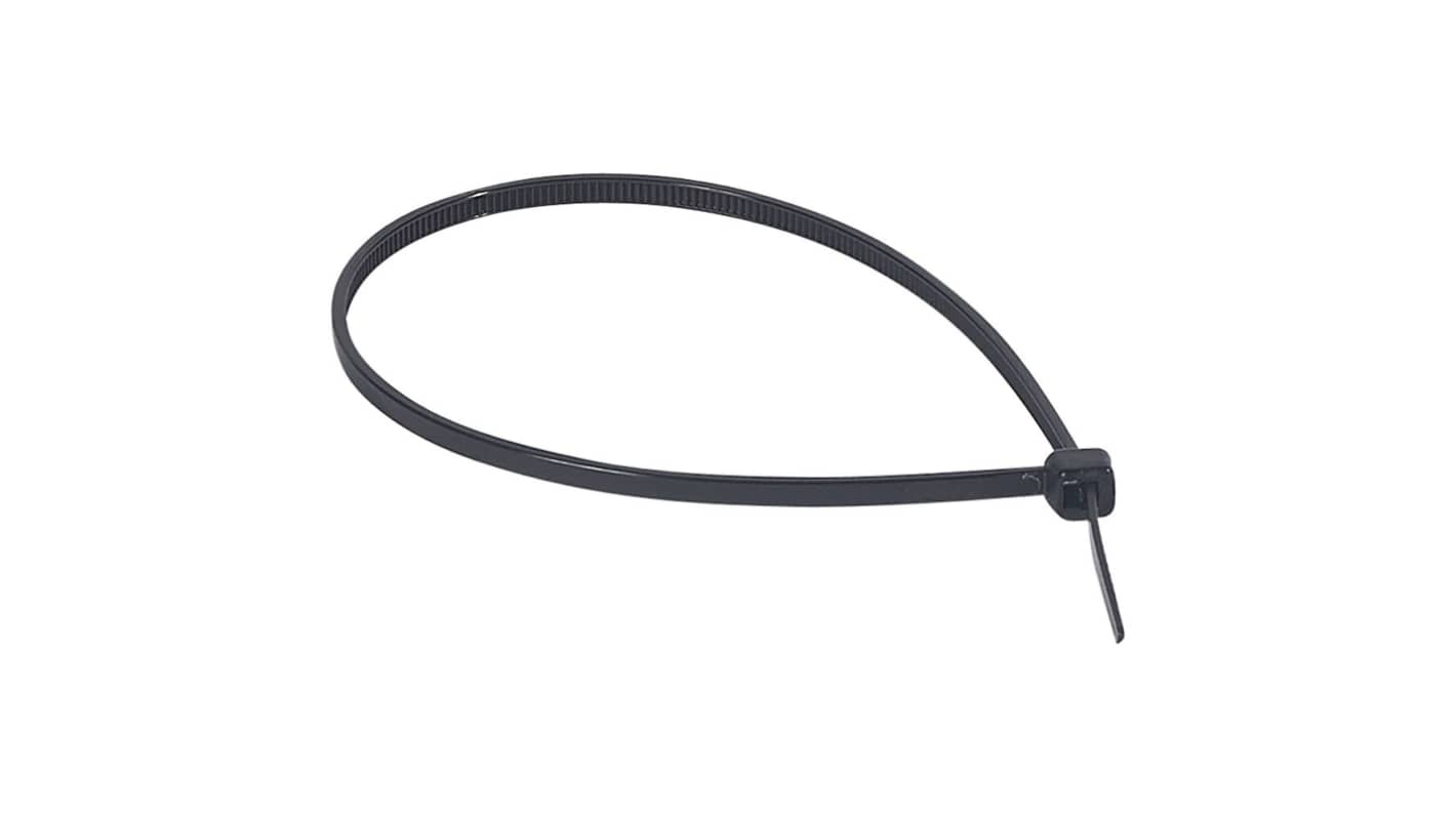 Legrand Cable Tie, Cable Ties, 180mm x 2.4 mm, Black Plastic, Pk-100units