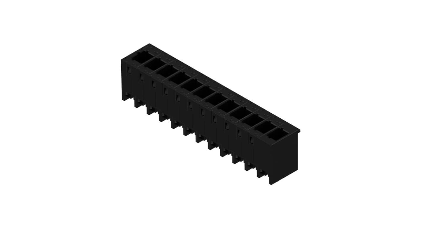 Weidmüller 8000072470 Series Straight Plug-In PCB Socket, 12-Contact, 1-Row, 5mm Pitch, Push In Termination