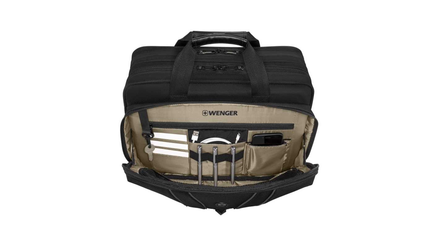 Wenger Legacy Black 16in  Laptop Laptop Bag, Black