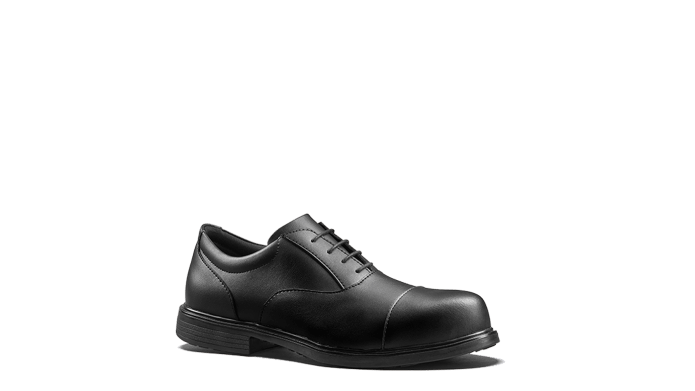 V12 Footwear Surveyor Men's Black Fibreglass Toe Capped Safety Shoes, UK 8, EU 42