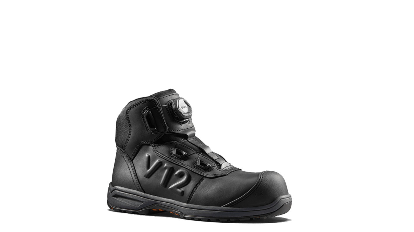 V12 Footwear Valiant IGS Black Fibreglass Toe Capped Men's Safety Boots, UK 12, EU 47