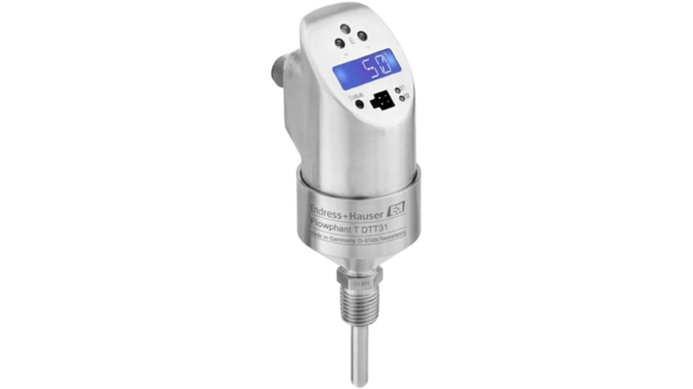 Endress+Hauser DTT31 Series Thermal Flow Switch Flow Switch for Liquid, 0.03 m/s Min, 3 m/s Max