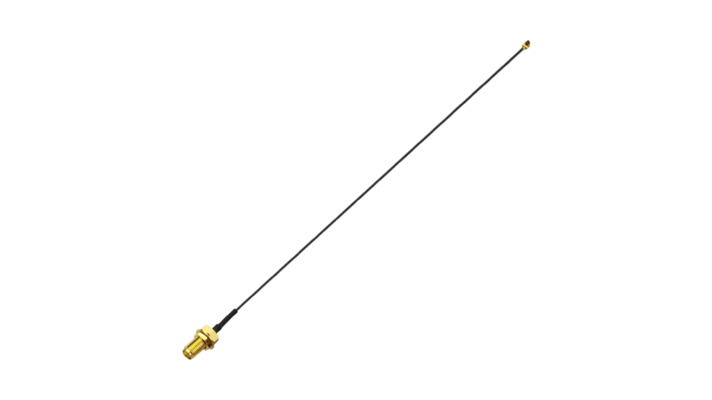 Taoglas CAB.6174 Series Female IPEX MHF to Female SMA, 100mm, 1.37 Coax Coaxial, Unterminated
