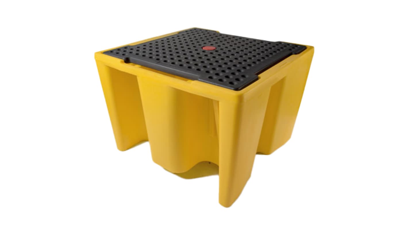RS PRO Polypropylene Spill Pallet for Chemical, 1120L Capacity