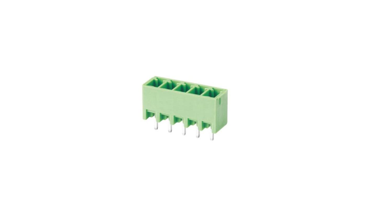 RND, 3.5mm Pitch, RND 205, 3 Way, , Pluggable Terminal Block, Pin Header, Through Hole, RND 205-15EDGVC-3.5-03P