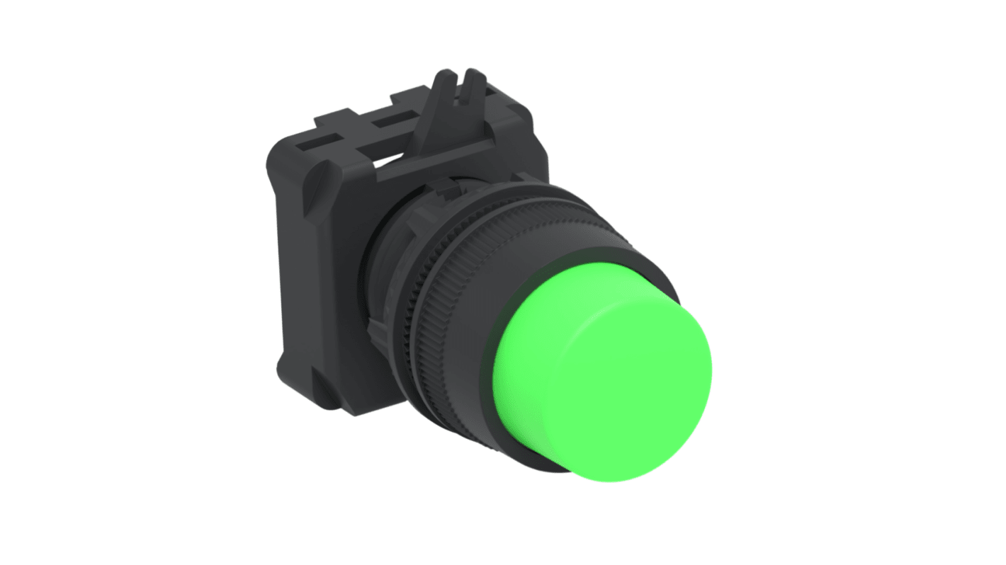 TE Connectivity ALCOSWITCH Series Push Button Switch, Momentary, Panel Mount, 22.5mm Cutout, IP65