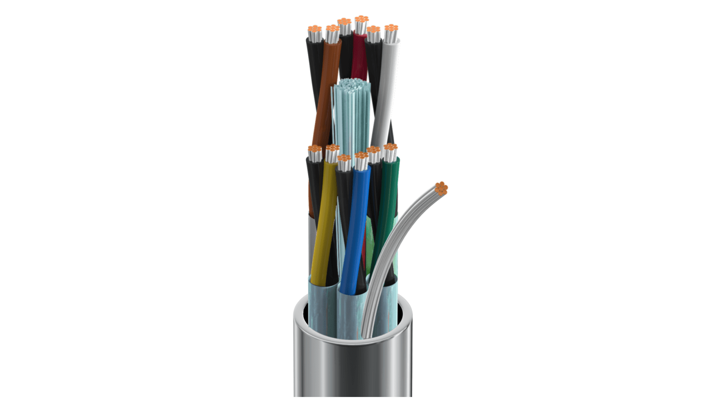 Belden 8778 Series Control Cable, 6 Pairs, 12 Cores, 0.33 mm², Screened, 22 AWG, 152m, Screened Shield, Control Cable
