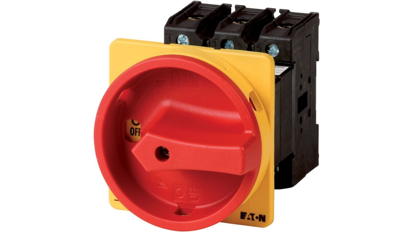 Eaton アイソレータスイッチ, 3P極, 63A, 37kW, IP65, パネルマウント