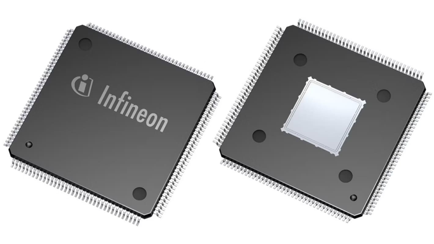 Infineon, 32bit ARM Cortex M4, XMC4000 Microcontroller, 120MHz, 1.024 MB Flash, 144-Pin LQFP
