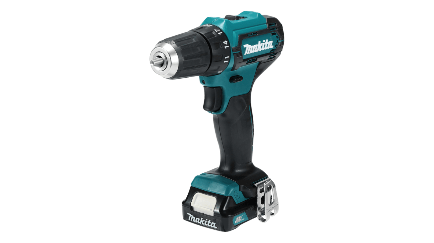 Makita CXT Keyless 12V Cordless Drill Driver Li-Ion, Type G - British 3-Pin