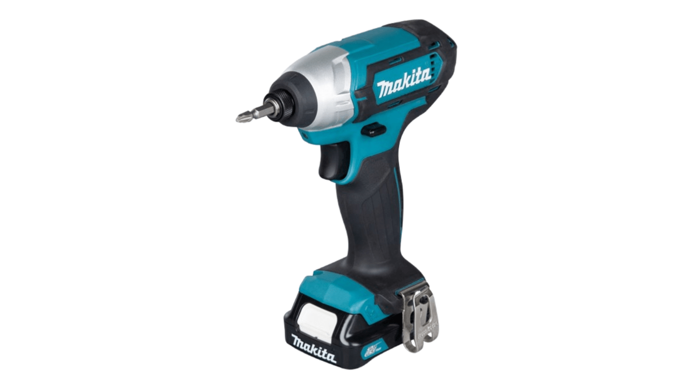 Makita TD110DWAE - 12V Impact Driver with 2 x 2Ah Batteries Includes Charger Type G - British 3-pin
