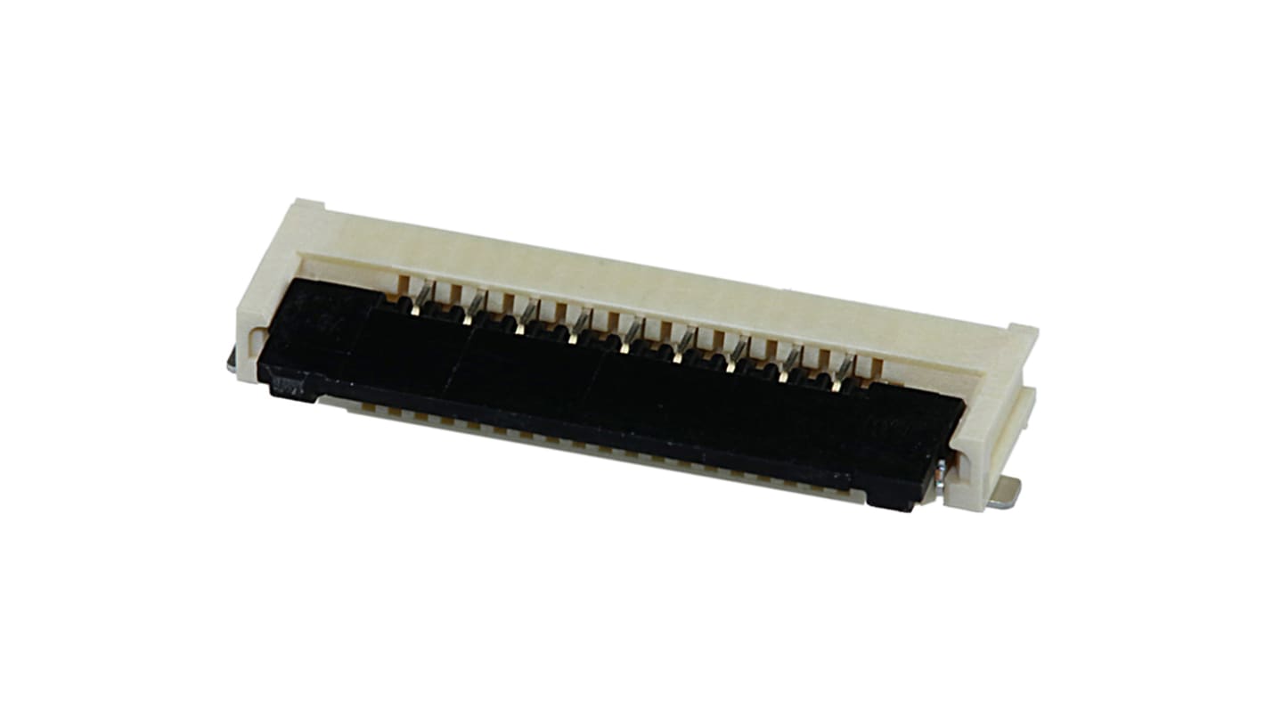 Conector FPC macho Ángulo de 90° Molex serie Easy-On de 9 vías, paso 1mm, 1 fila, para soldar