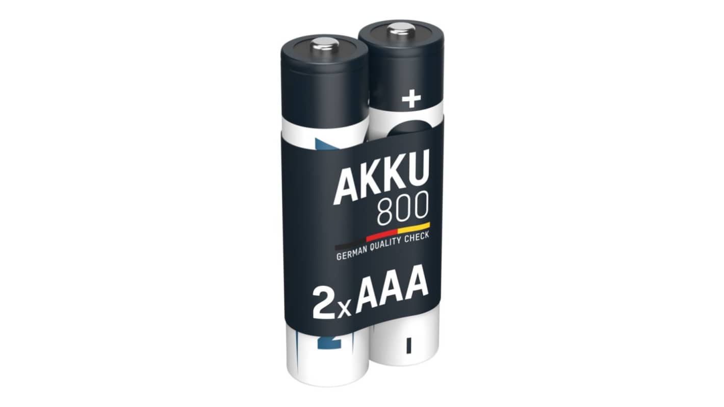 Pila AAA recargable NiMH Ansmann MaxE, 1.2V, 800mAh