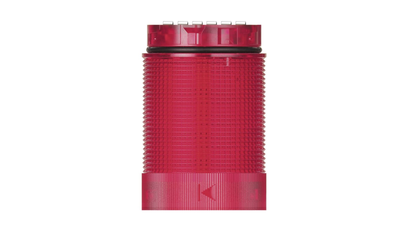 Werma KombiSIGN 40 Series Red EVS, Flashing Effect Beacon Tower, 24 V dc, LED Bulb, DC, IP66, IP69K