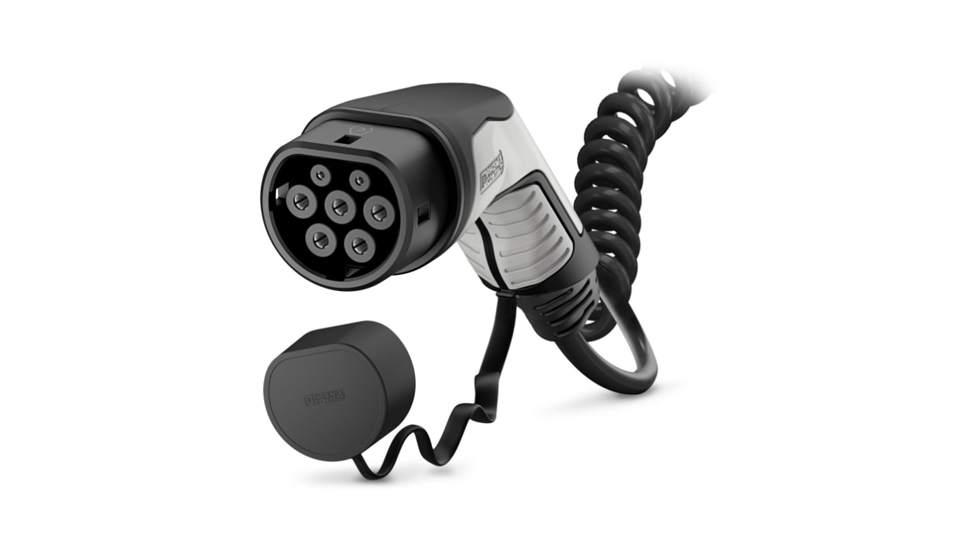 Złącza do pojazdów elektrycznych, 2A 5-Pin, IP44, IP56, Phoenix Contact, seria EV-T2G3C-1AC32A-4.0M6.0EHBK01, dł. kabla