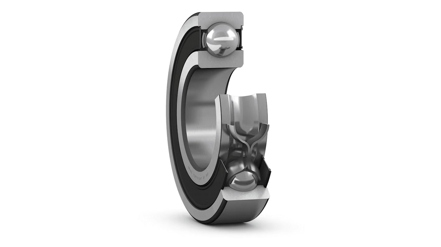 SKF 6305-Z Single Row Deep Groove Ball Bearing- One Side Shielded 25mm I.D, 62mm O.D