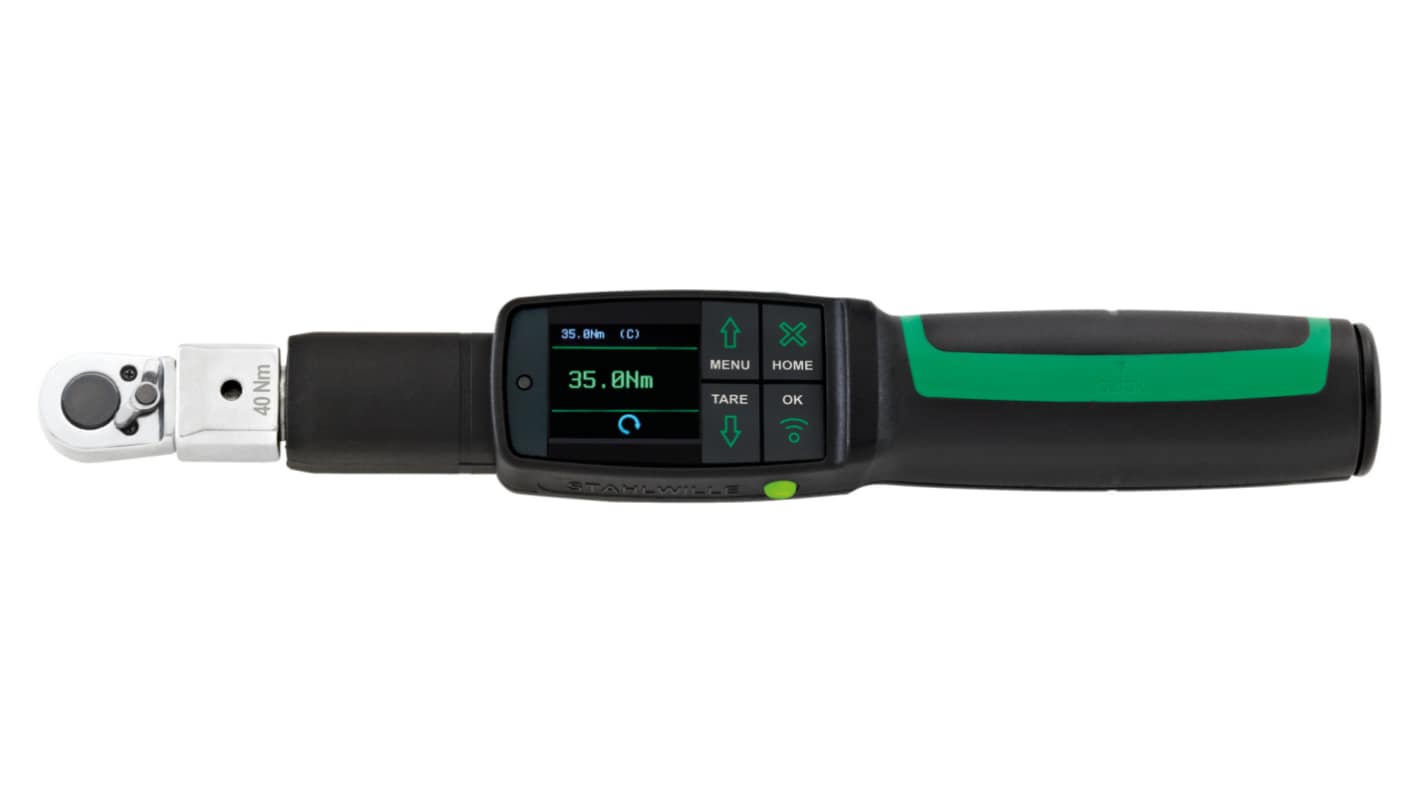 Chiave dinamometrica digitale STAHLWILLE, attacco quadrato 1/4 poll., coppia da 4 → 40Nm, prec. ±1% (angolo),