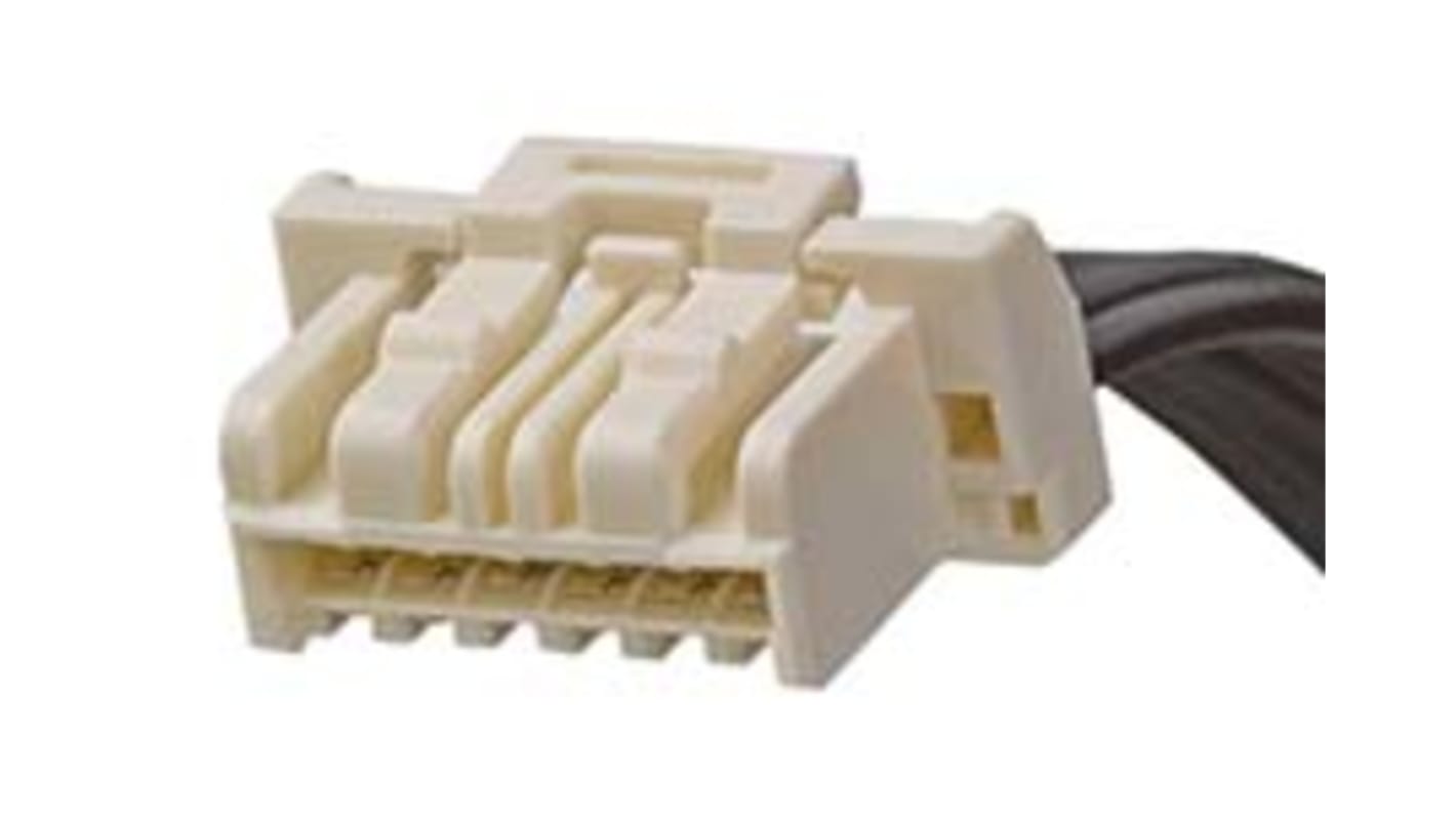 Molex 6 Way Male CLIK-Mate to 6 Way Male CLIK-Mate Wire to Board Cable, 50mm