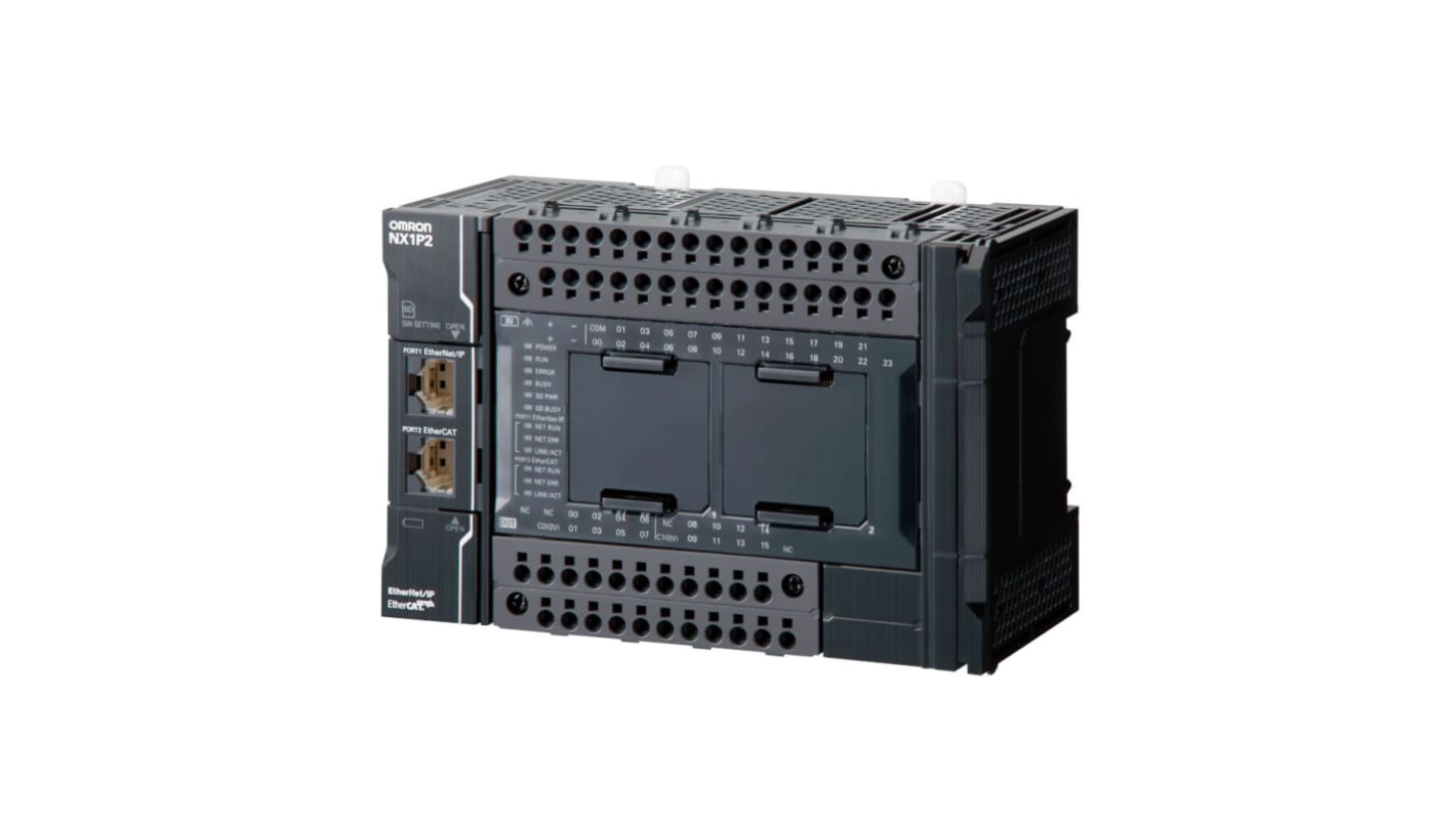 Rs-Online CPU PLC Omron NX1P ingressi: 24 uscite: 16 40 I/O 24 V c.c