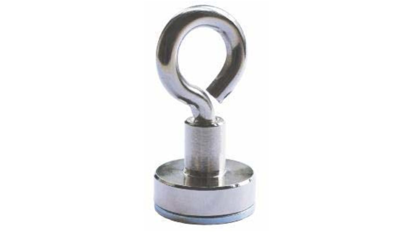 Magnete cilindrico Eclipse, Ø 25mm spesso 7mm, trazione 180N, M6