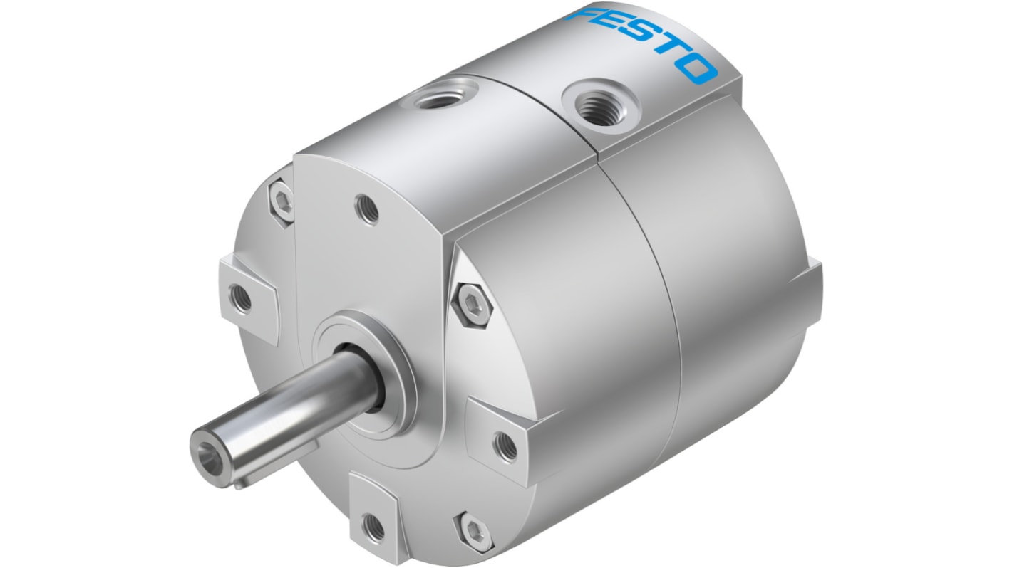 Festo 90°双作用旋转气缸, 32mm孔径, G 1/8接口, 弹性缓冲, 最大操作8 bar, DRVS系列