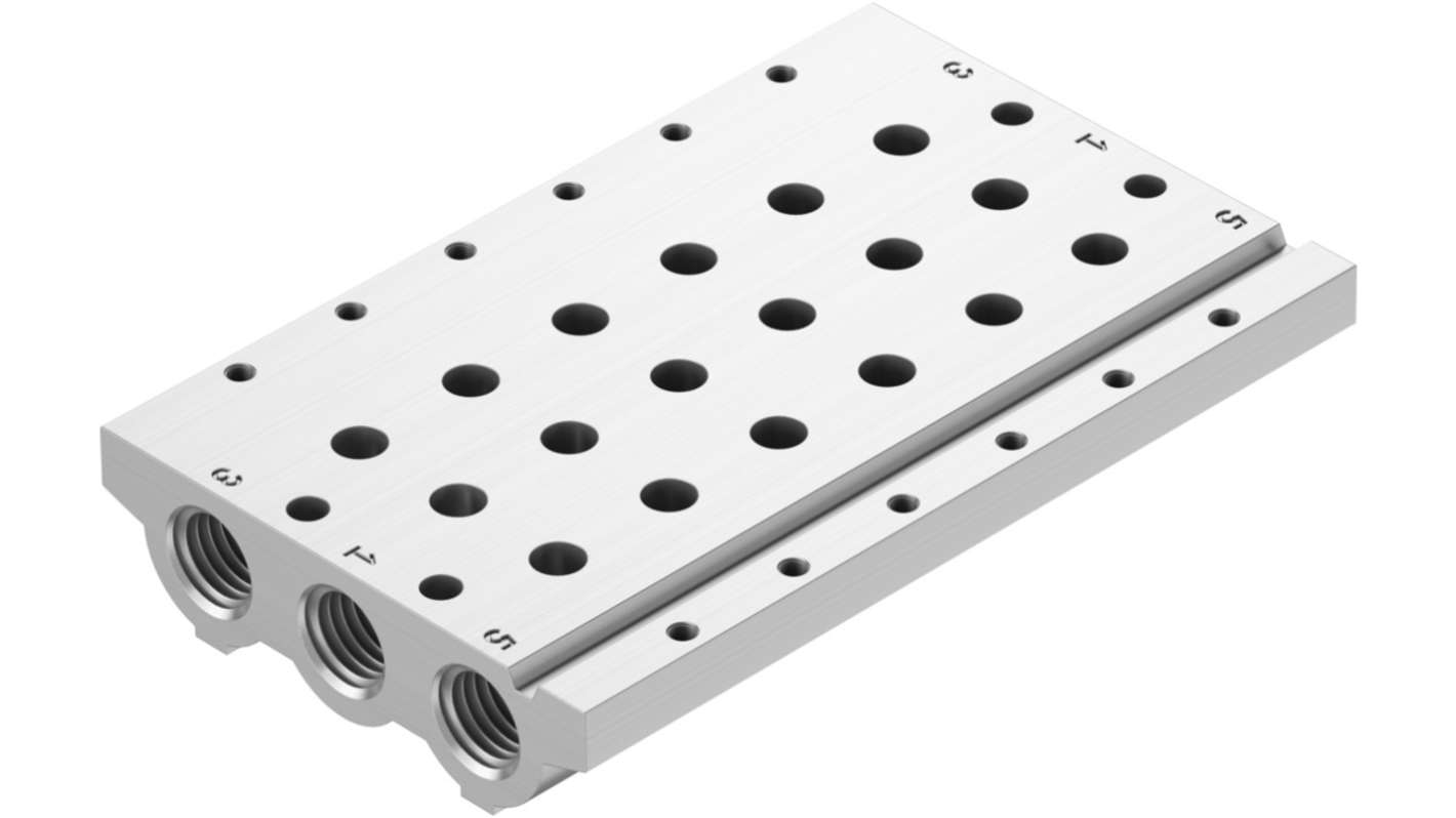 Festo VABM series 6 station G 1/4 Manifold Base for use with VUVG-LK Series Individual Valves, 566622