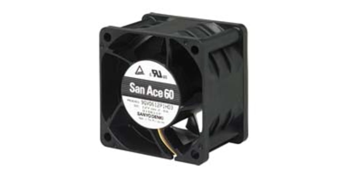 山洋電気 軸流ファン 電源電圧：24 V dc, DC, 60 x 60 x 38mm, 9GV0624P1G03