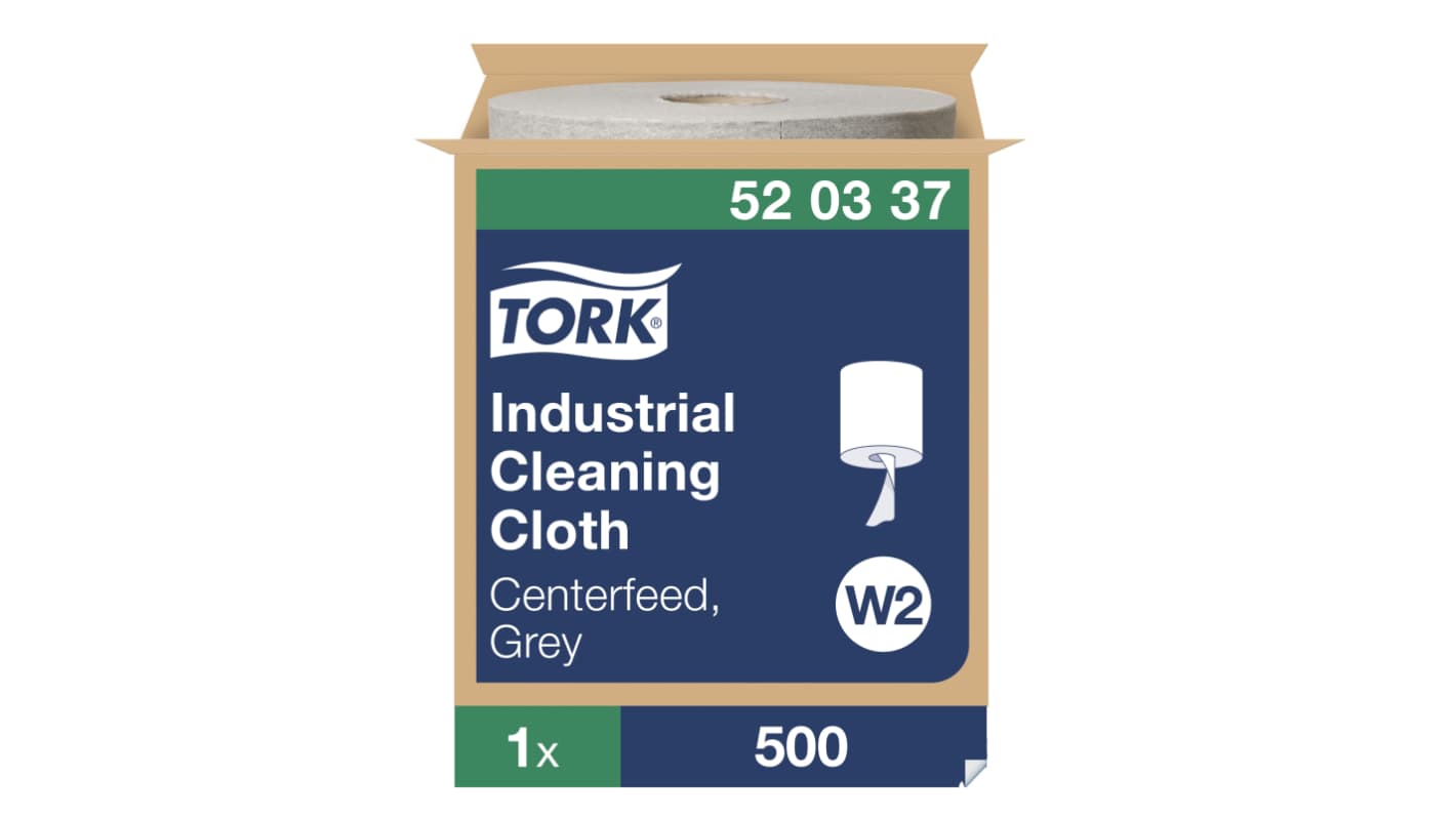 Salviette Monouso a secco Tork Tork, col. Grigio, conf. da 390 pz.