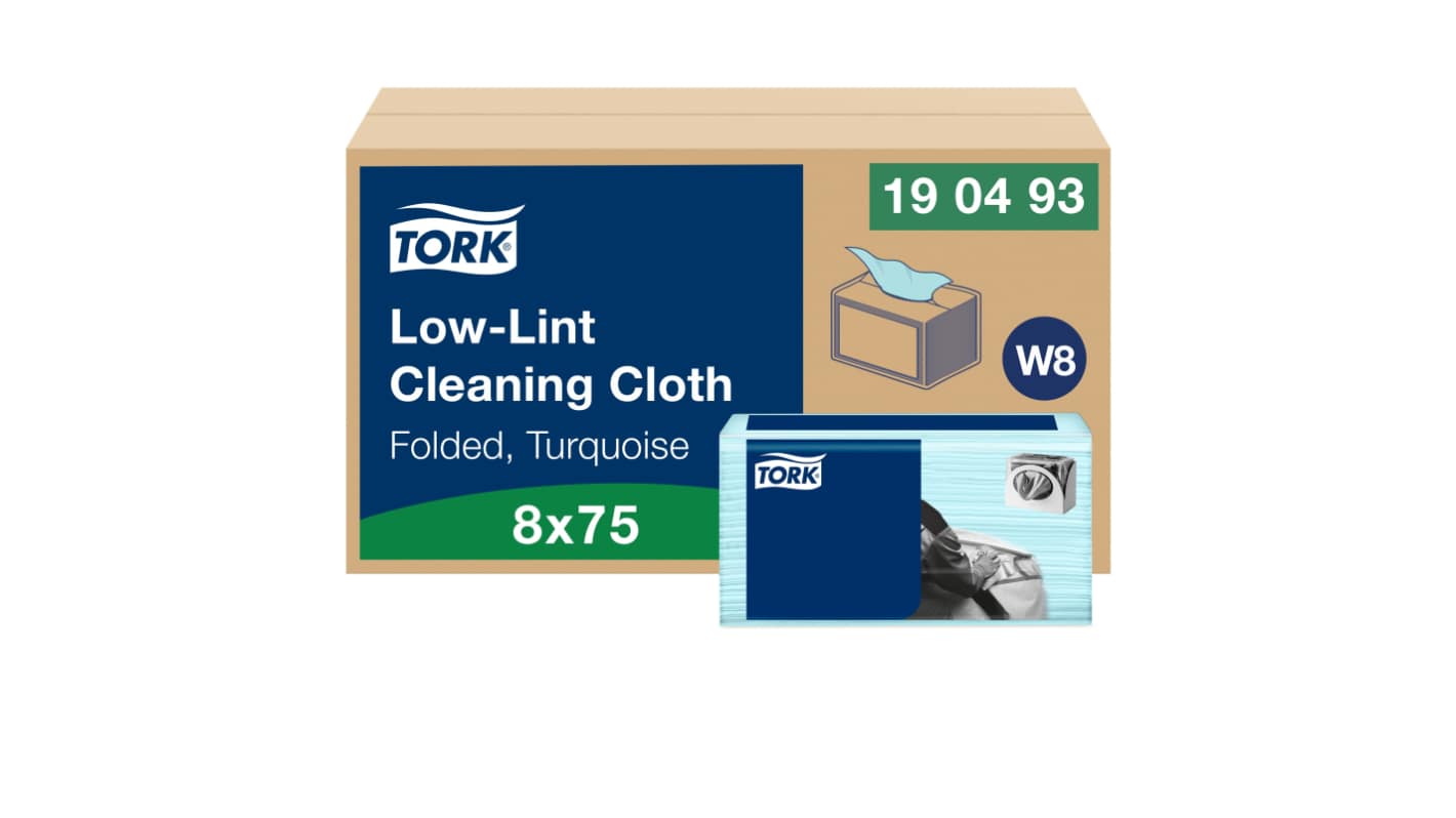 Tork Dry Multi-Purpose Wipes, Pack of 75, 193 x 160 (Folded) mm, 385 x 300 (Unfolded) mm