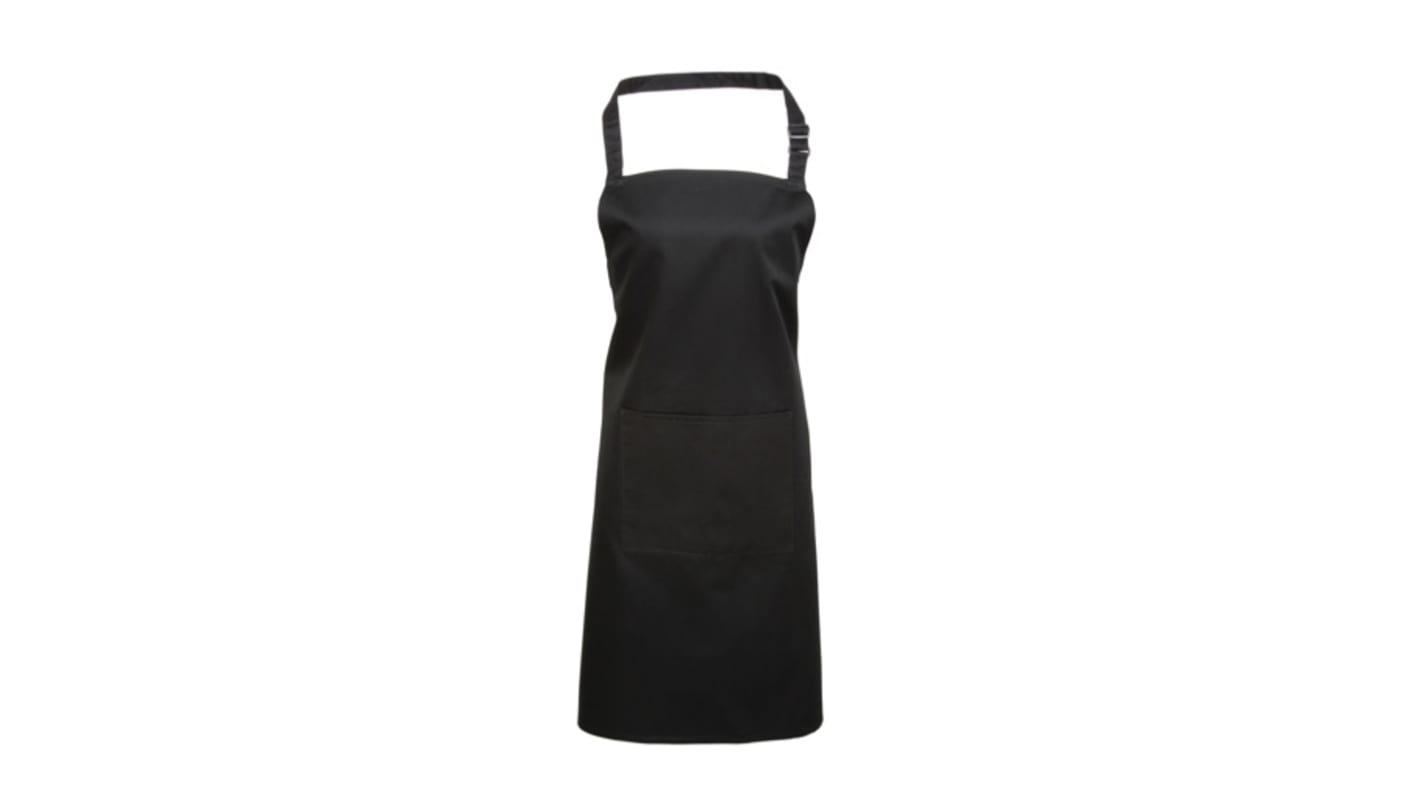 RS PRO Black Reusable Cotton, Polyester Apron, 860mm