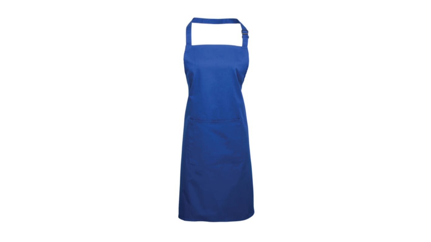 RS PRO Royal Blue Reusable Cotton, Polyester Apron, 860mm