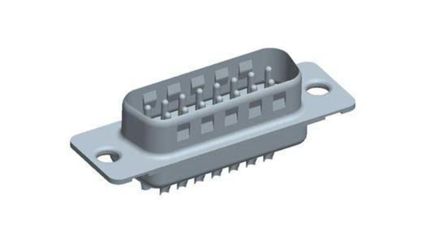 Amphenol Communications Solutions DP 15 Way Cable Mount D-sub Connector Plug, 2.74mm Pitch