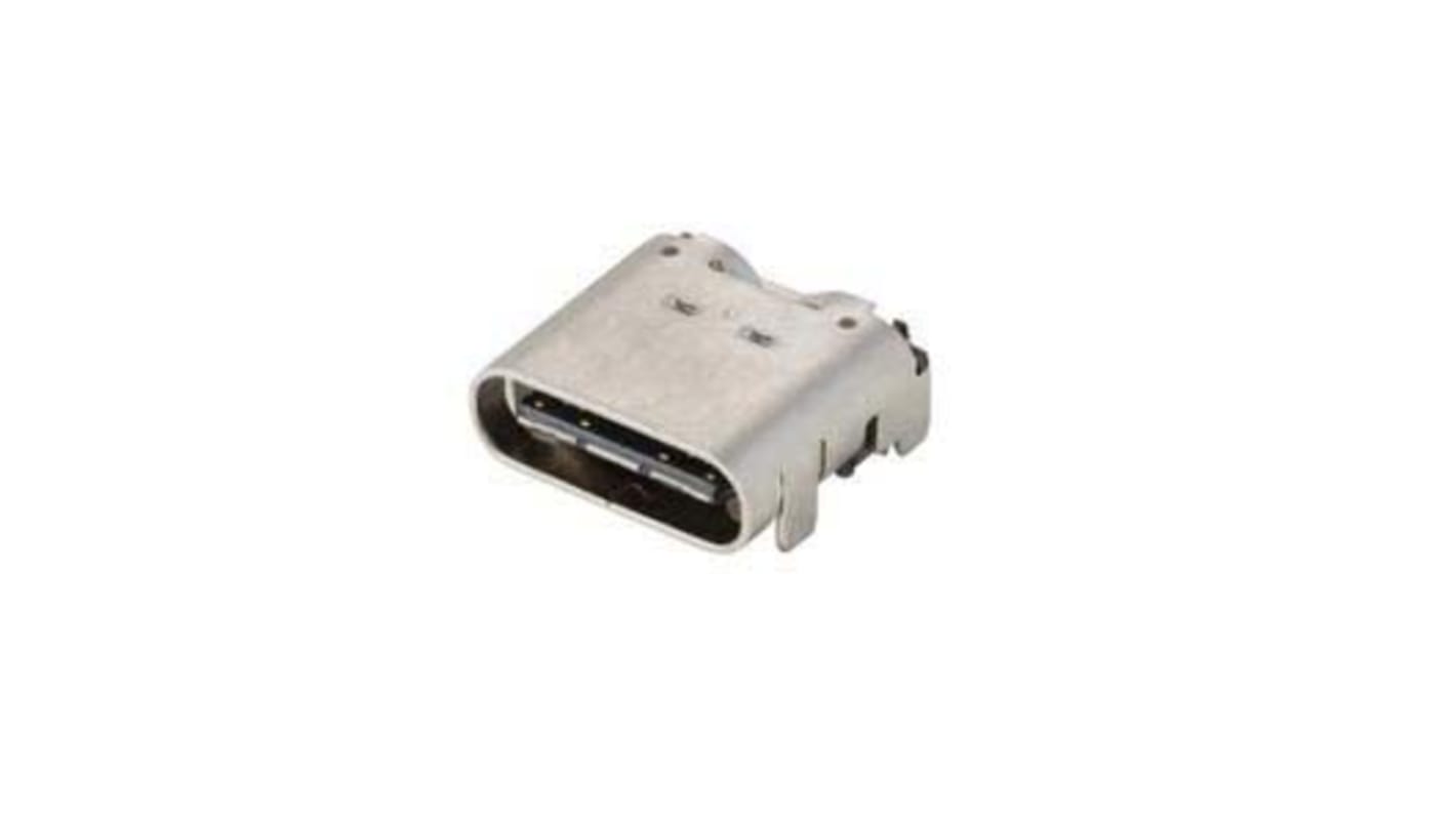Conector USB Amphenol FCI 10137065-00021LF, Hembra, , 1 puerto puertos, Ángulo de 90° , Montaje Superficial, Versión