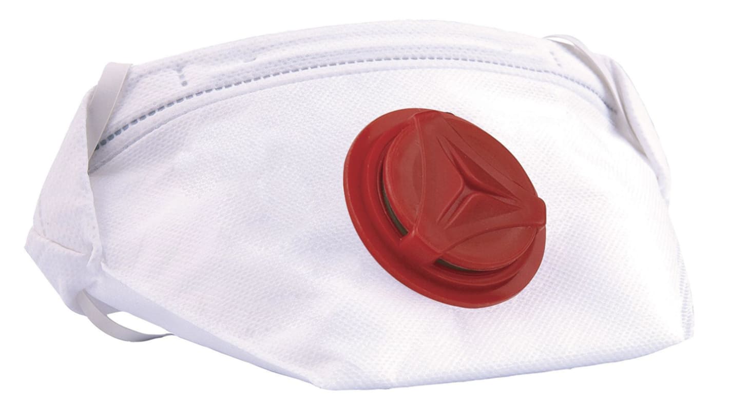 Delta Plus M1300 Series Disposable Face Mask for General Purpose Protection, FFP3, Non-Valved, Fold Flat 10 per Package