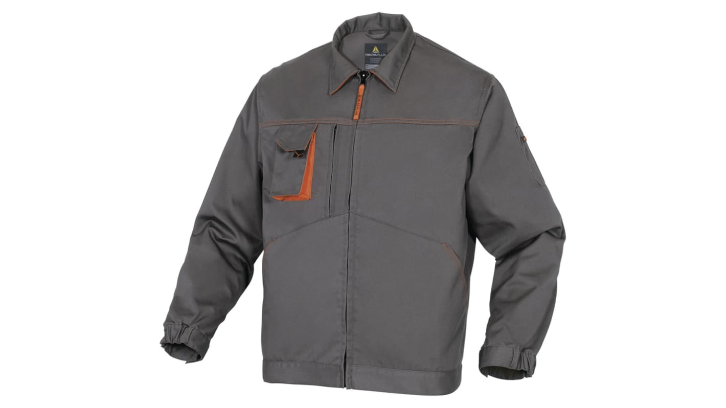 Delta Plus MACH2 Arbeitsjacke Abriebfest Baumwolle, Polyester Grau/Orange, Größe XXL