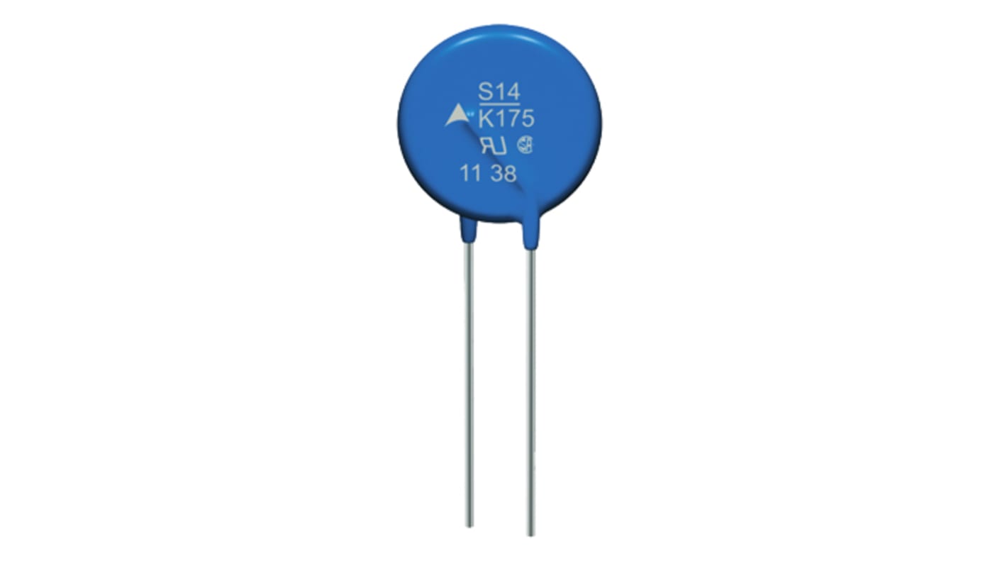 Varistor de óxido metálico EPCOS Advanced, tensión de ruptura 430V, 50A, 110J, 440pF, dim. 15.5 x 5.4 x 18.5mm, paso