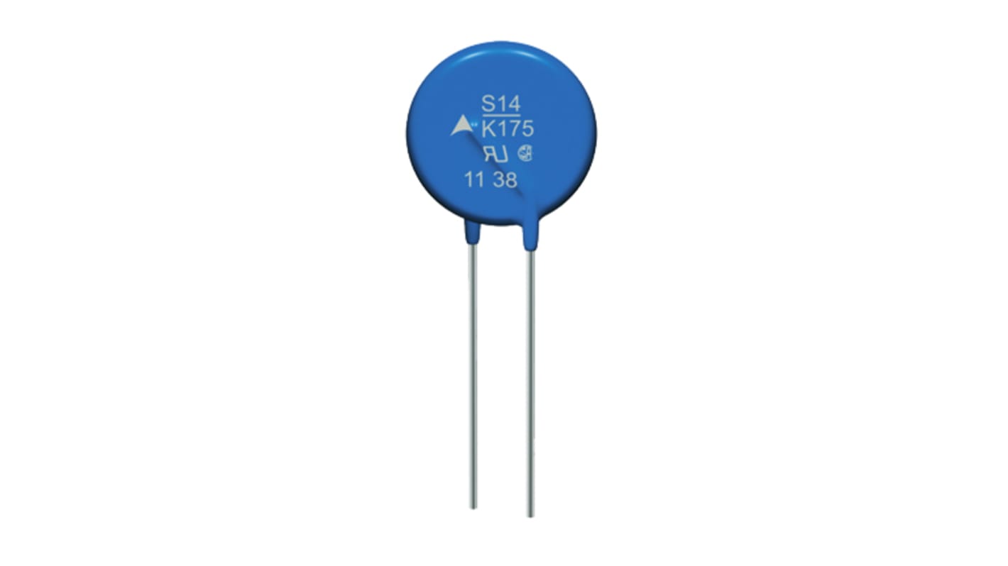 EPCOS 酸化金属バリスタ, 820V, 670V 最大DC, 510V 最大AC, 6500A, 460pF, Standard