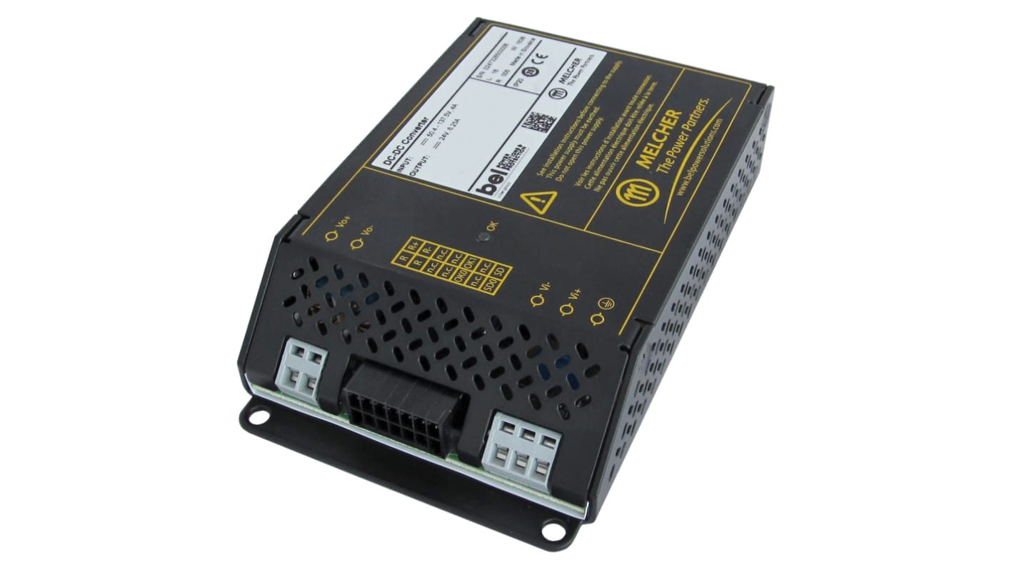 BEL POWER SOLUTIONS INC RCM150 DC-DC Converter, 12V dc/ 12.5A Output, 50.4 → 137.5 V dc Input, 150W, Chassis