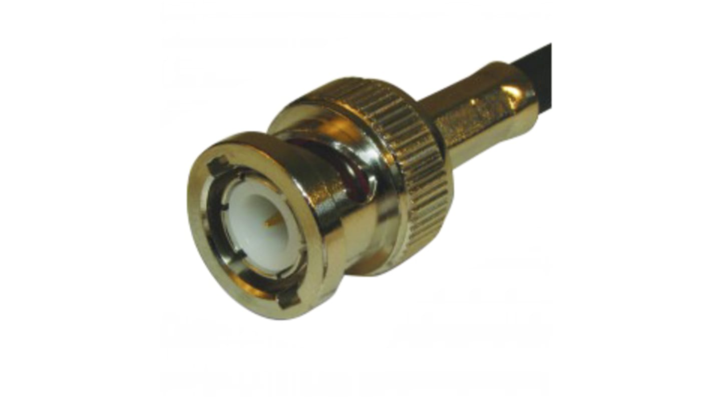 Amphenol RF BNC Series, Plug Cable Mount BNC Connector, 50Ω, Crimp Termination, Straight Body