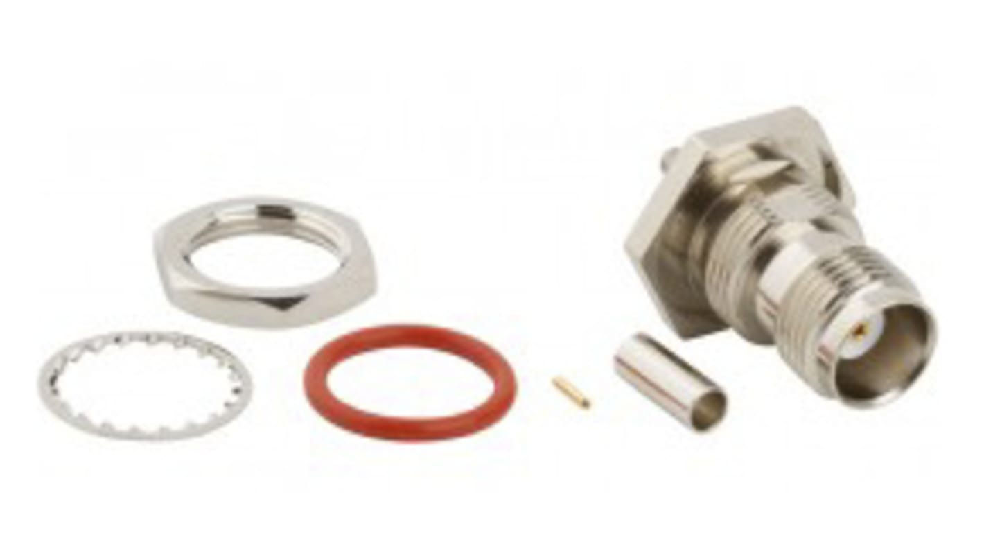 Amphenol RF, Jack Cable Mount TNC Connector, 50Ω, Crimp Termination, Straight Body