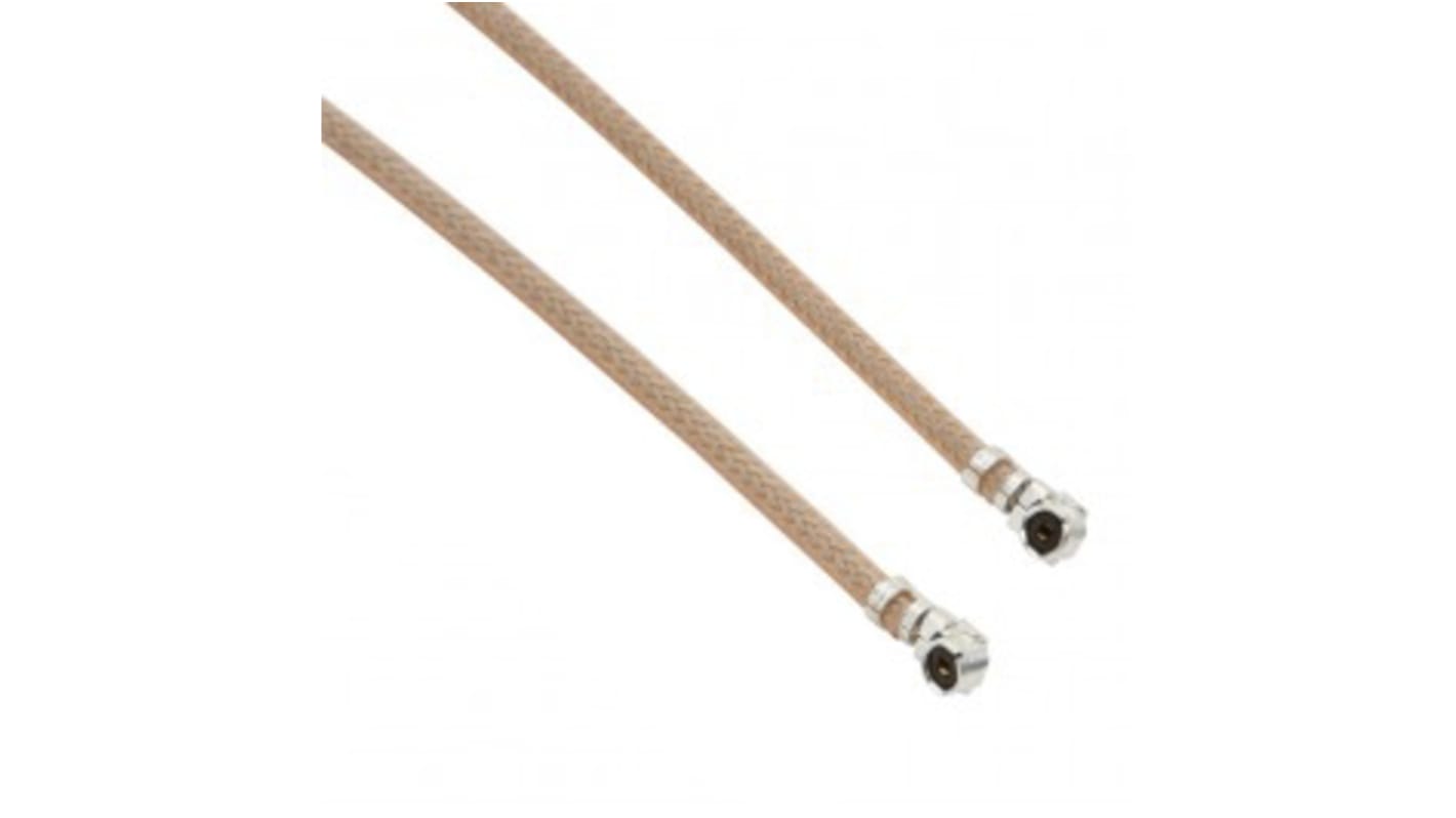 Amphenol RF AMC Series Male U.FL to Male U.FL, 1m, RG178 Coaxial, Terminated50 Ω