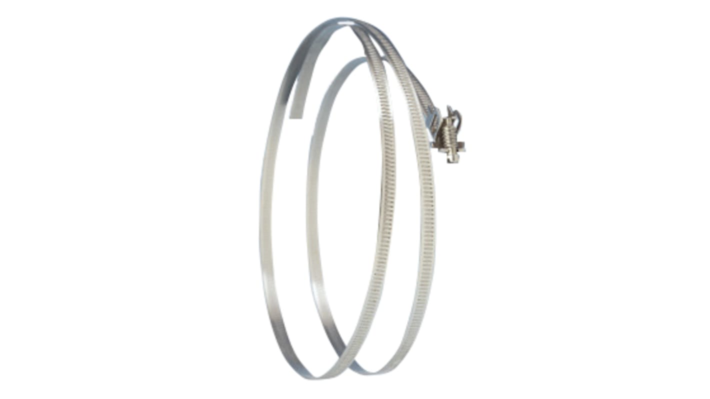 Jubilee Stainless Steel Slotted Screw Quick Release Strap, 7mm Band Width, 50 → 275mm ID
