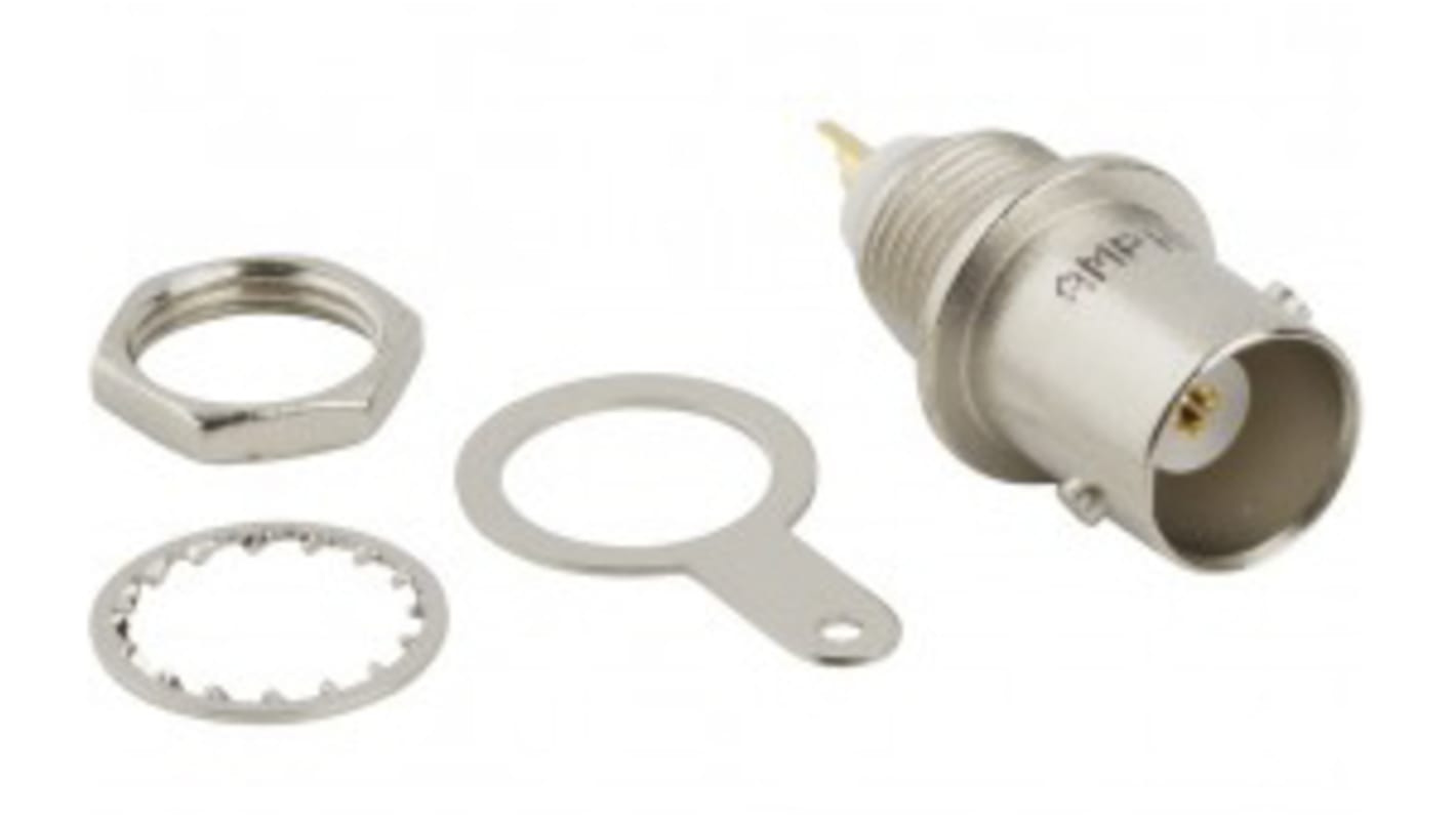 Amphenol RF 同軸コネクタ ジャック パネルマウント BNCコネクタ, 031-221-RFX